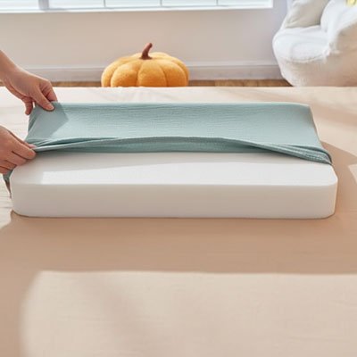 Housse pour matelas à langer | Ultra - Douce Premium - Joyeux Bébé